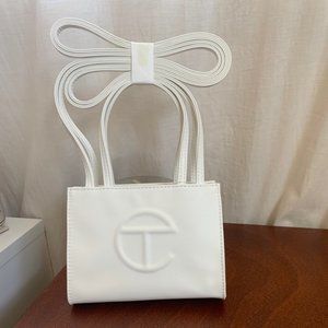 Telfar white small Shopping Bag